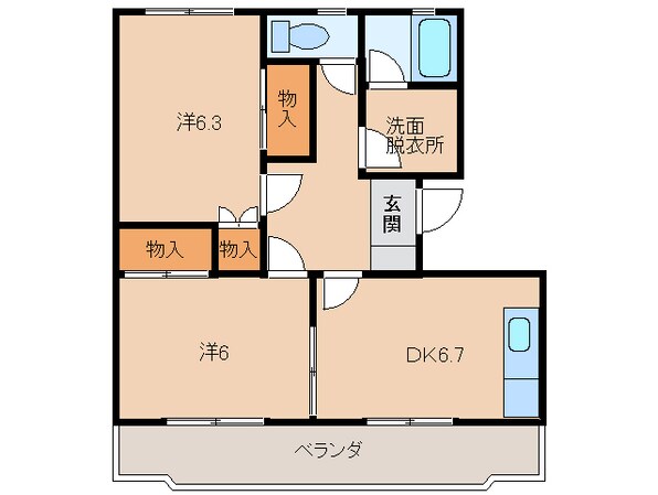 COTE DE ORANGEの物件間取画像